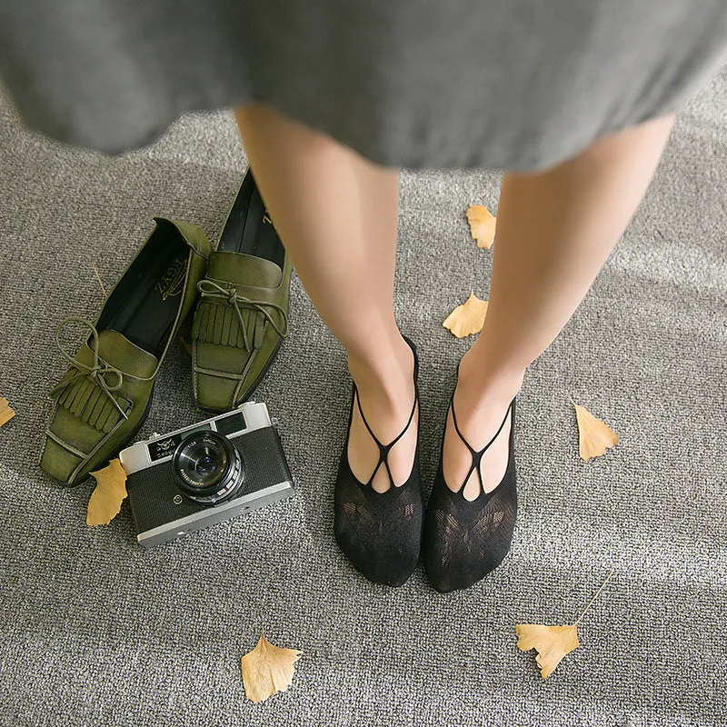 Sling Anti-off Heel Shallow Mouth Low Cut Thin Simple Invisible Socks
