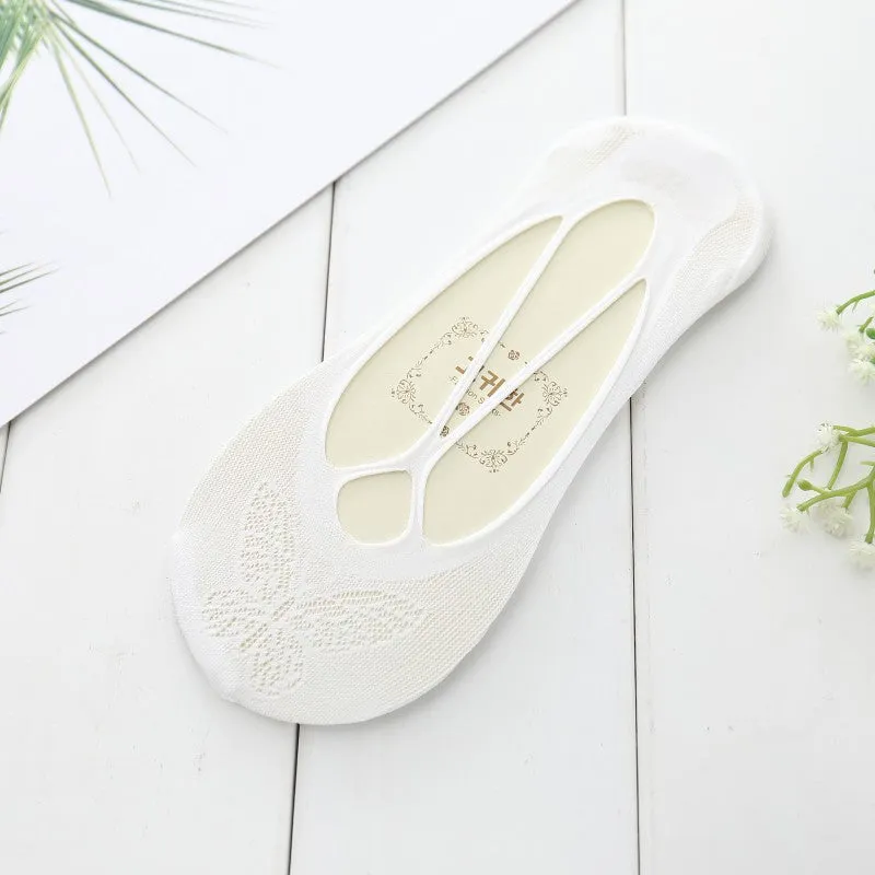 Sling Anti-off Heel Shallow Mouth Low Cut Thin Simple Invisible Socks