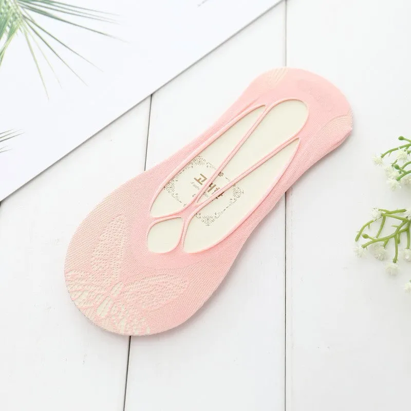 Sling Anti-off Heel Shallow Mouth Low Cut Thin Simple Invisible Socks