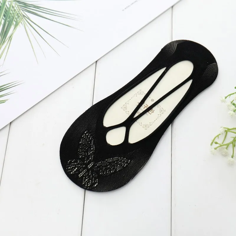 Sling Anti-off Heel Shallow Mouth Low Cut Thin Simple Invisible Socks