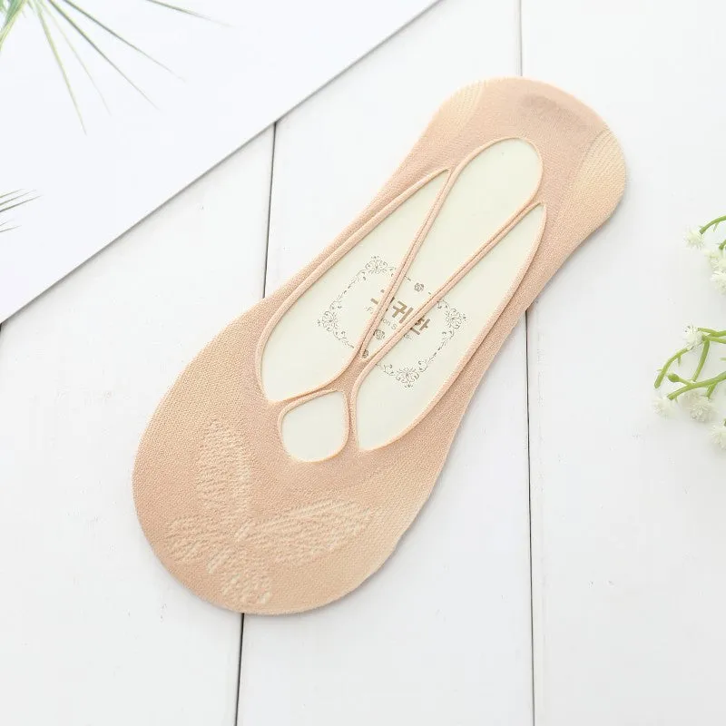 Sling Anti-off Heel Shallow Mouth Low Cut Thin Simple Invisible Socks