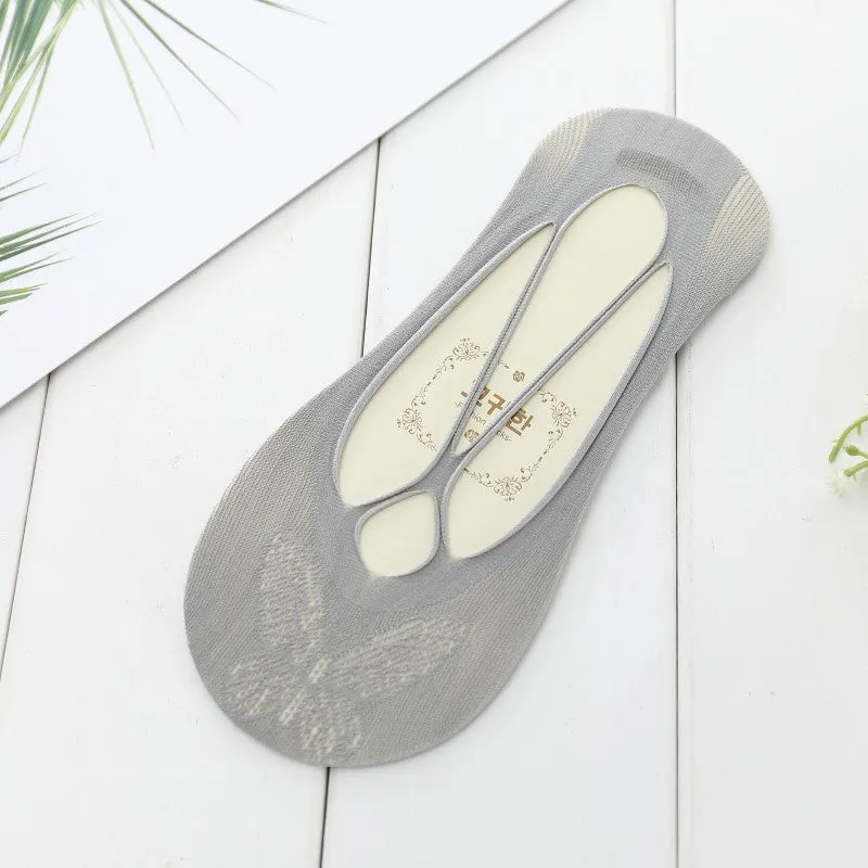 Sling Anti-off Heel Shallow Mouth Low Cut Thin Simple Invisible Socks