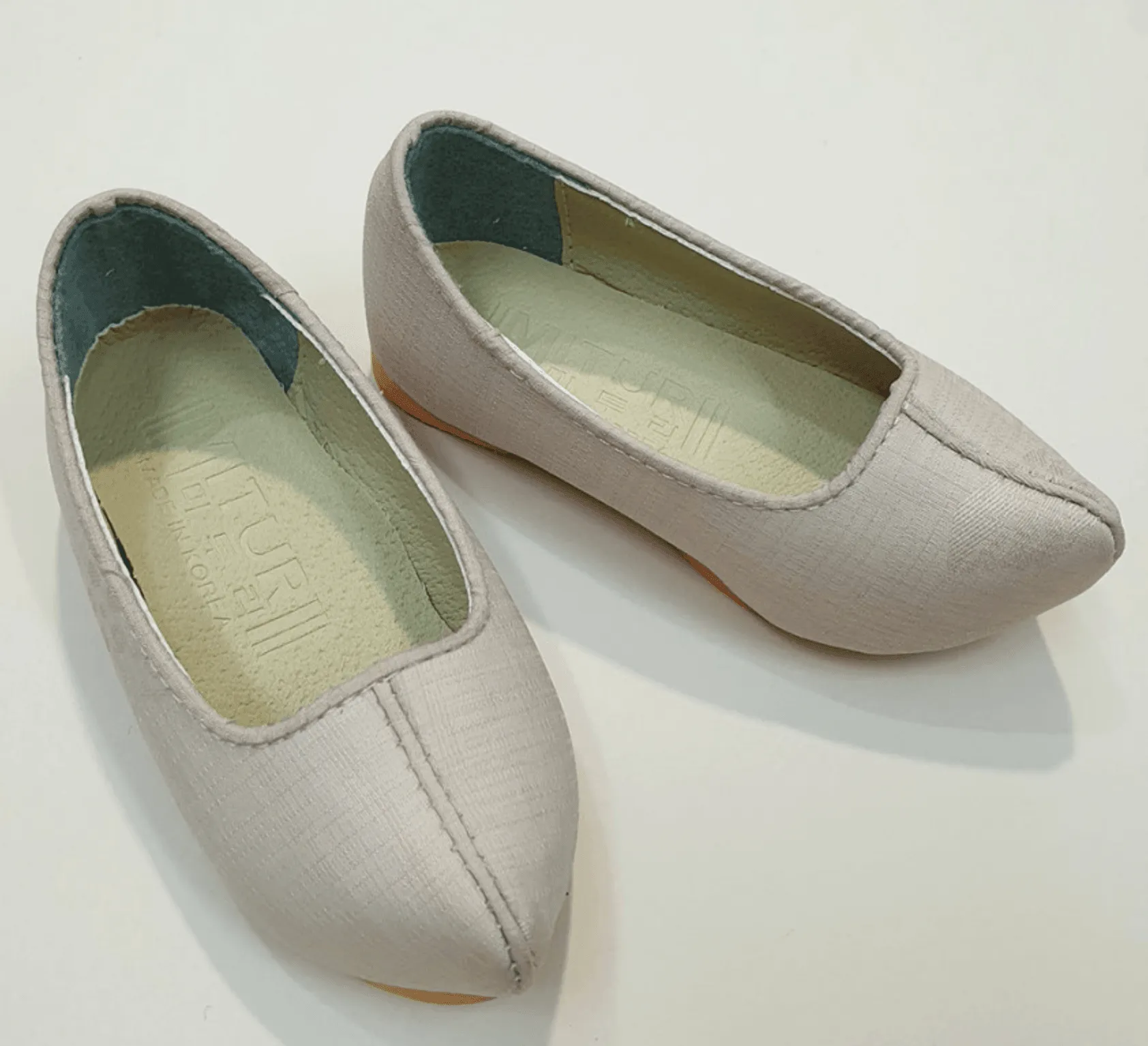 Solid Beige Boy Hanbok Shoes (130~140mm)