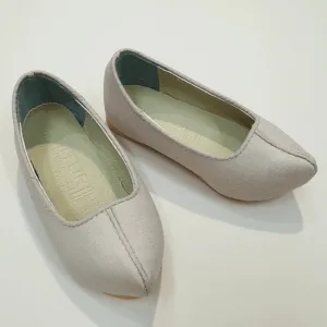 Solid Beige Boy Hanbok Shoes (130~140mm)