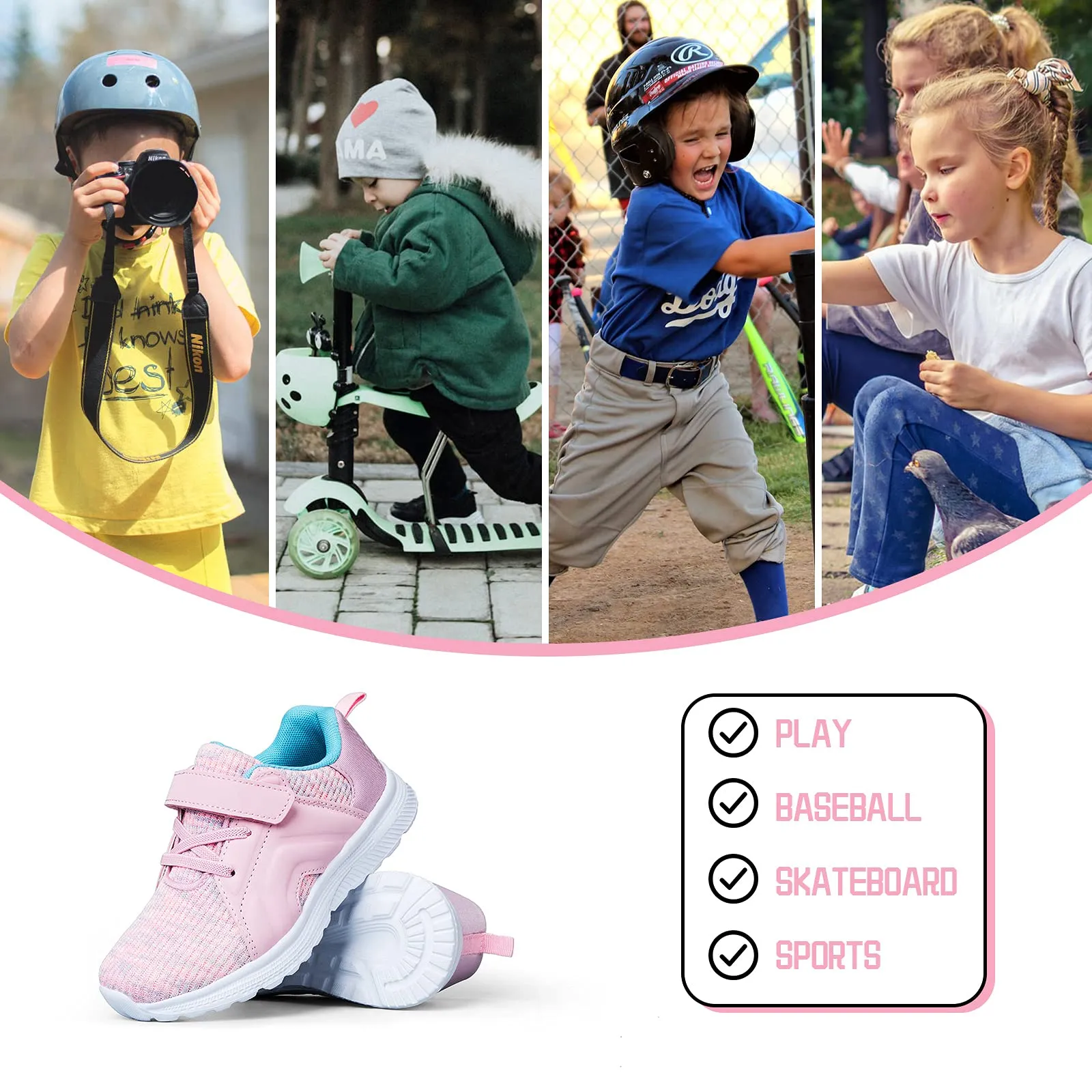 Solid Lace-up Mesh Breathable Tennis Sneakers