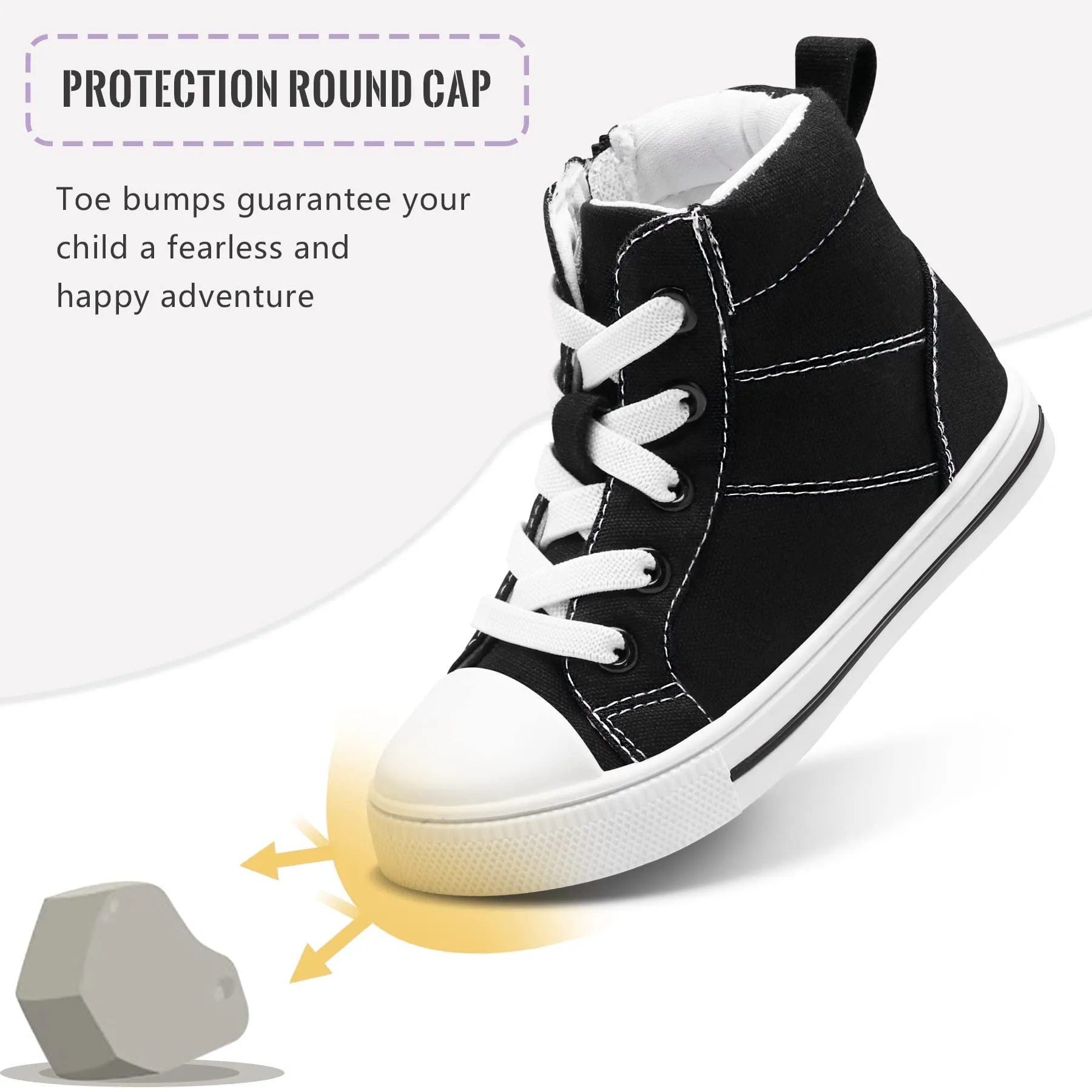 Solid Side Zipper High Top Espadrilles