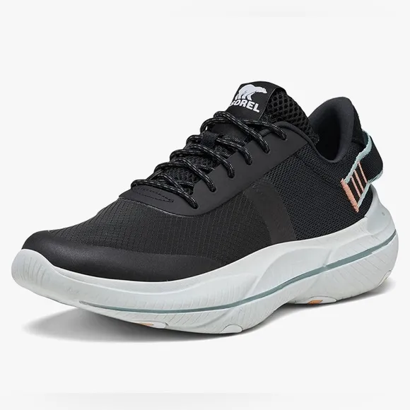 Sorel Explorer Blitz Leisure Lace Tennis Shoes Black Blue Hint Women’s Size 9.5