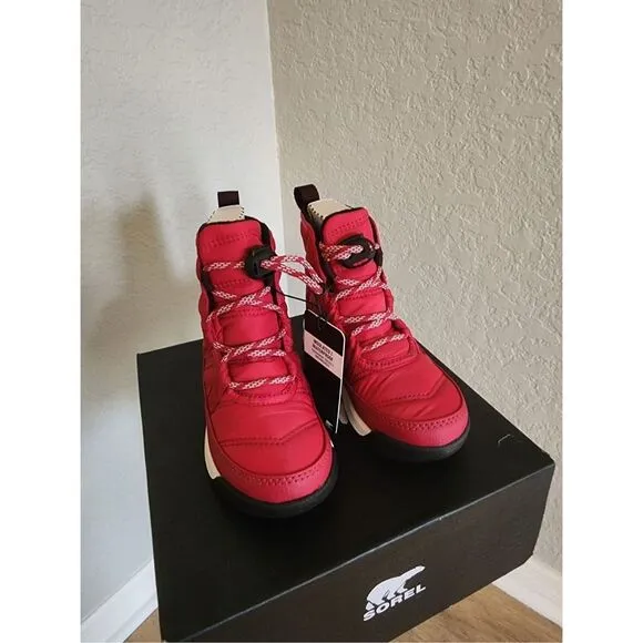 SOREL Whitney II Short Waterproof Insulated Boot, Toddler Size 12, Red, NWT