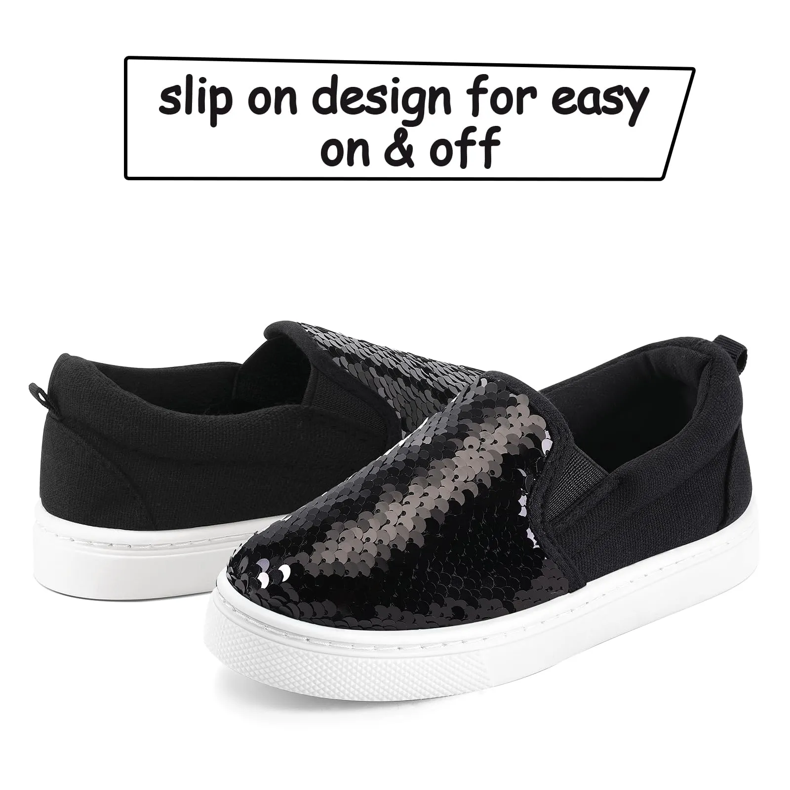 Sparkle Sequins Canvas Walking Shoes