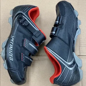 Specialized Comp MTB Body Geometry Men's Black and Red Cycling Shoes Size 43.5