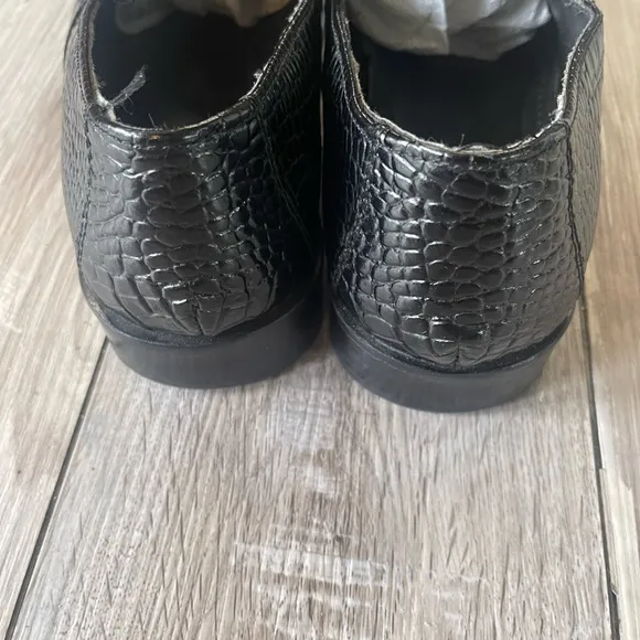 Stacy Adams Men's Leather Dress Shoes, Croc Print shoes, Oxford style, Sz 8