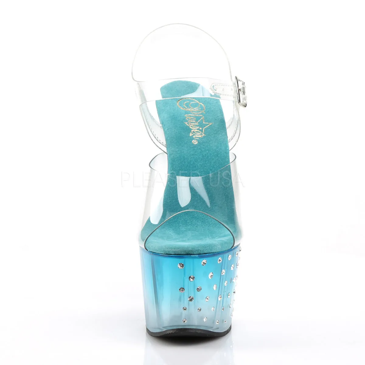 STARDUST-708T  Clear/Teal-Clear