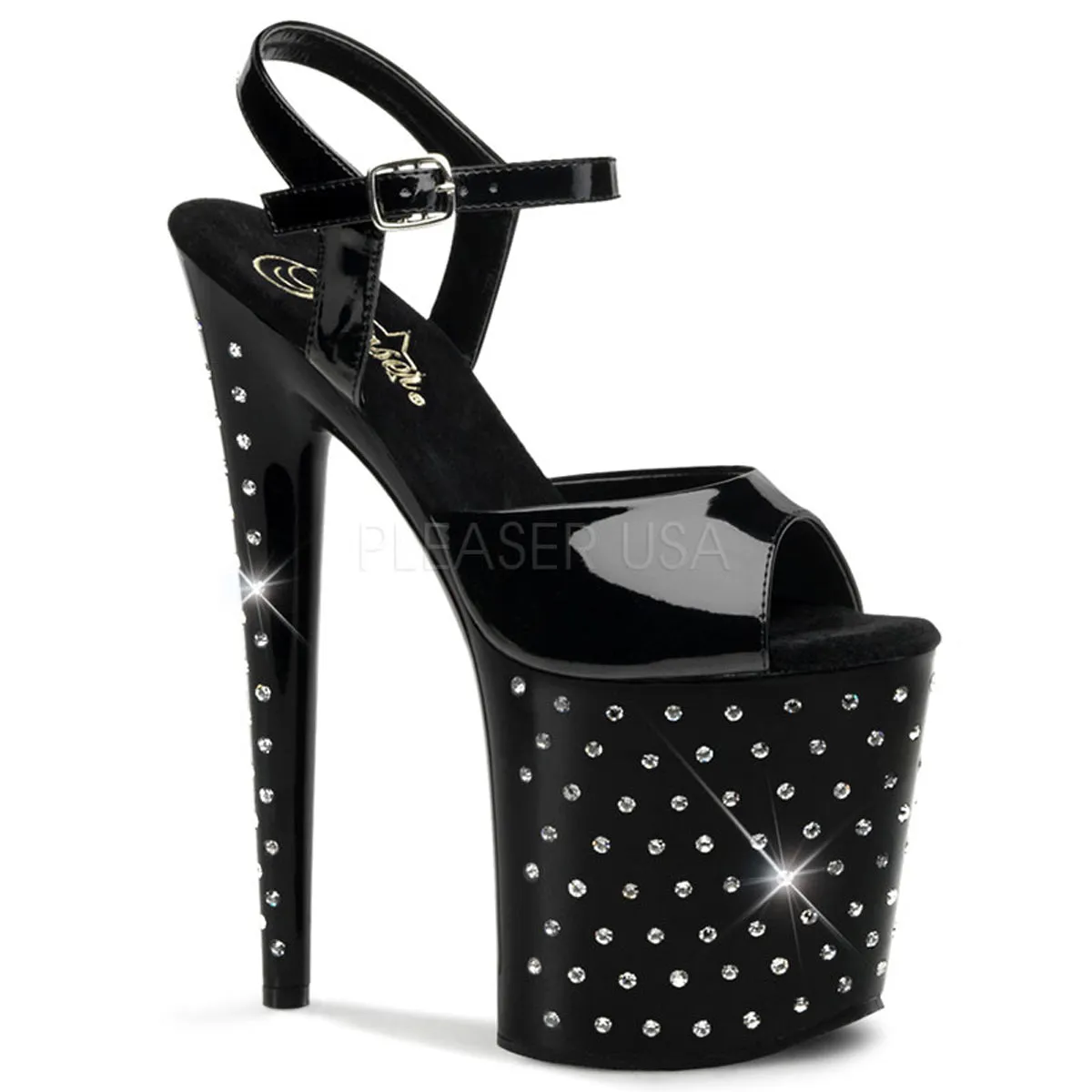 STARDUST-809  Black Patent/Black
