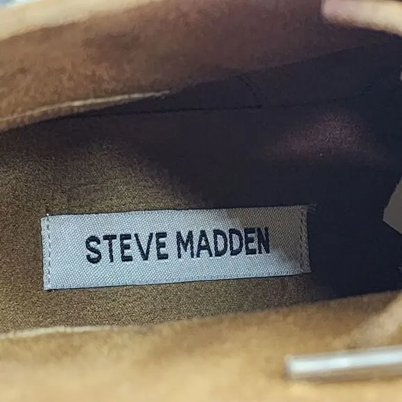 Steve Madden Men's Wally Cognac Suede Lace-Up Shoes  - 9
