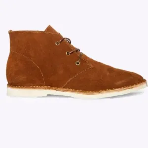 Steve Madden Men's Wally Cognac Suede Lace-Up Shoes  - 9