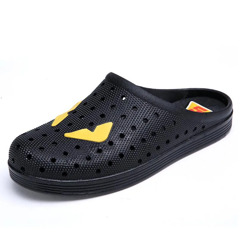 summer garden shoes unisex breathable hole beach shoes flat soft and comfortable shoes big size 45