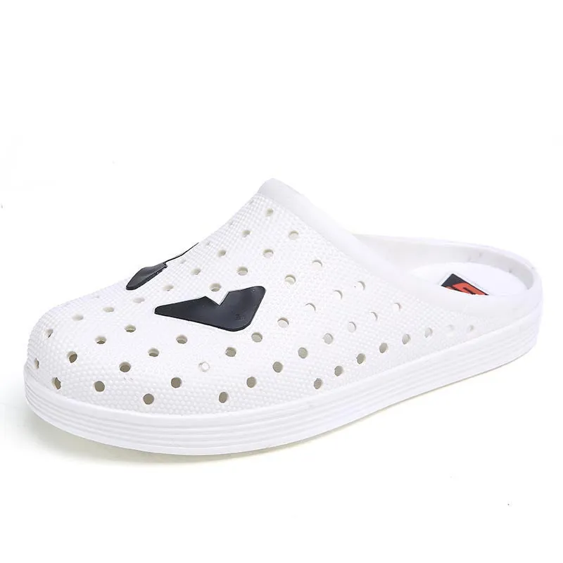 summer garden shoes unisex breathable hole beach shoes flat soft and comfortable shoes big size 45