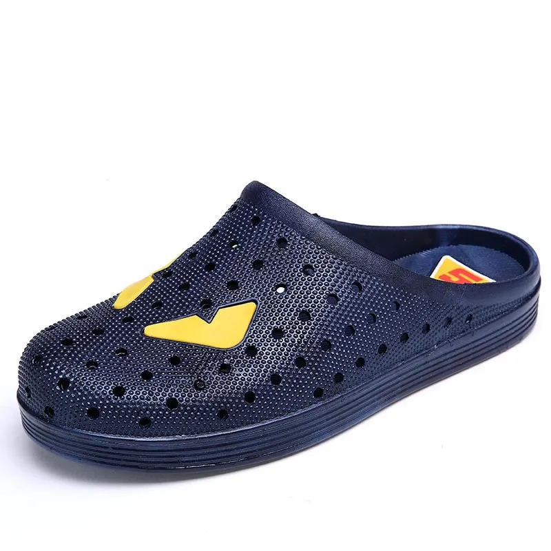 summer garden shoes unisex breathable hole beach shoes flat soft and comfortable shoes big size 45