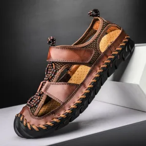 Summer Sandals Leather Non-slip Comfort Shoes