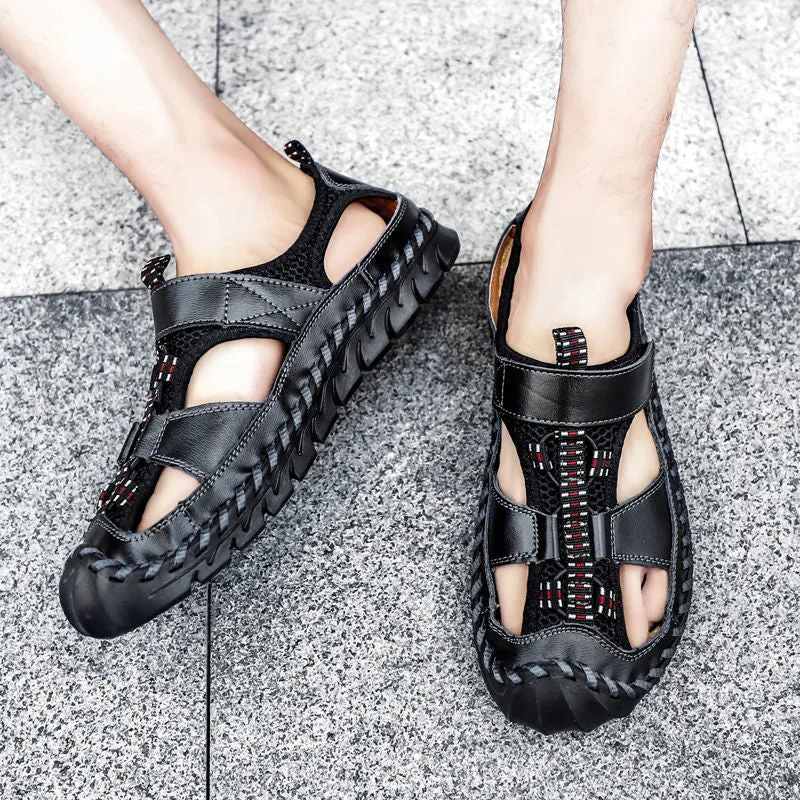 Summer Sandals Leather Non-slip Comfort Shoes