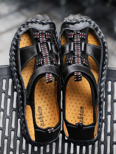 Summer Sandals Leather Non-slip Comfort Shoes