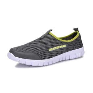 Summer Style Men Shoes Male Casual Slip On Network Shoe Man Breathable Mesh Shoes Men Loafers Size Plus XMR199