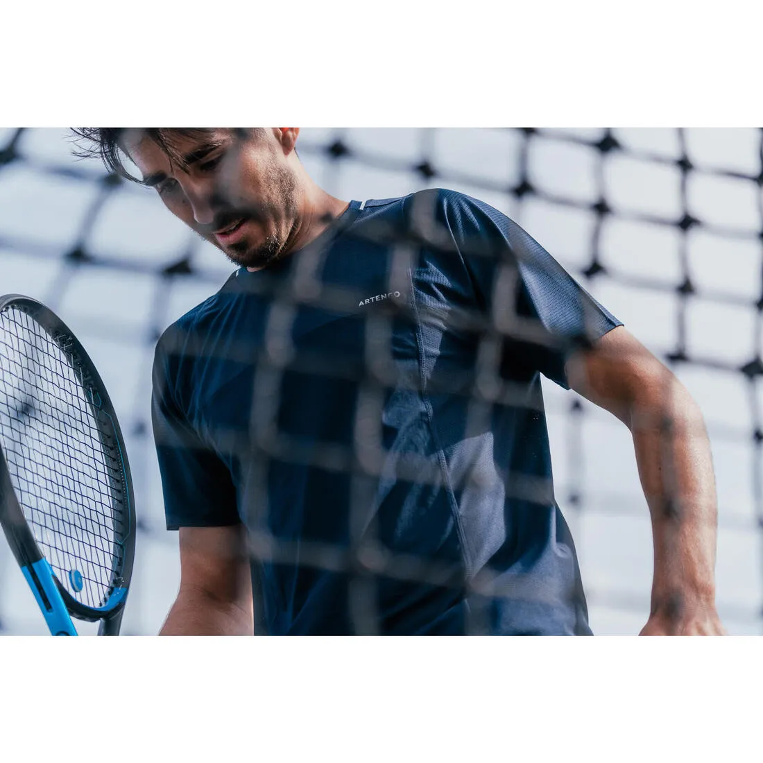 T-shirt tennis manches courtes homme - Artengo DRY Gaël Monfils