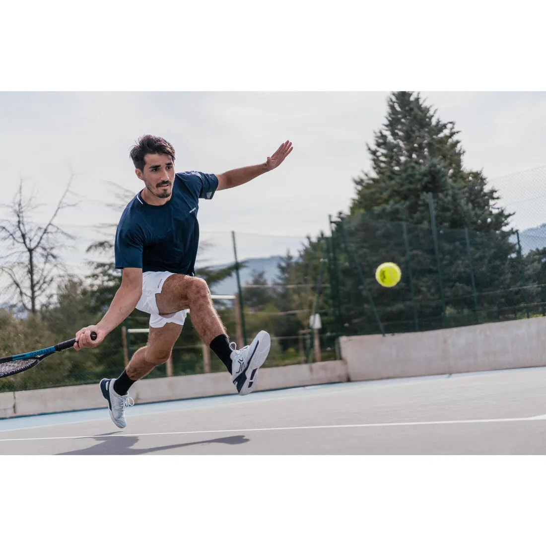 T-shirt tennis manches courtes homme - Artengo DRY Gaël Monfils