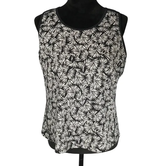 Tail Tennis Skirt Set Black White Print Tank Top Skirt Skort Pickleball Outfit