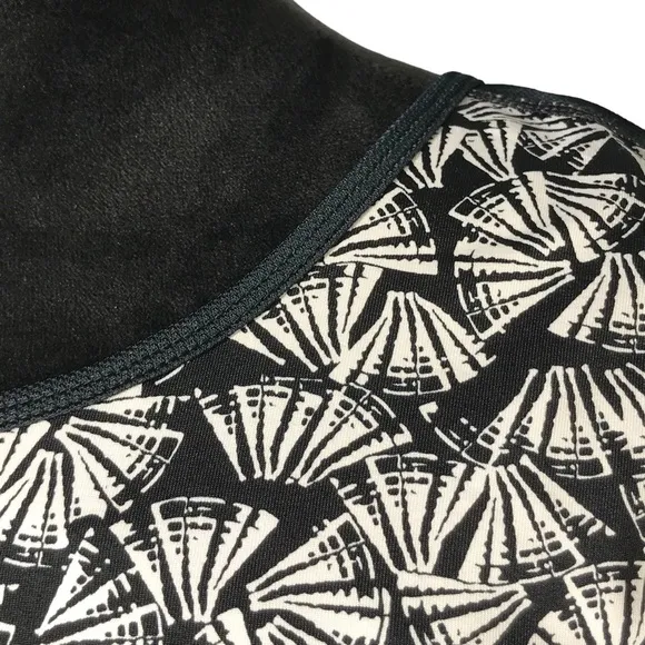 Tail Tennis Skirt Set Black White Print Tank Top Skirt Skort Pickleball Outfit