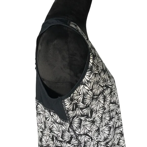 Tail Tennis Skirt Set Black White Print Tank Top Skirt Skort Pickleball Outfit