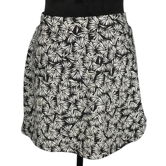 Tail Tennis Skirt Set Black White Print Tank Top Skirt Skort Pickleball Outfit