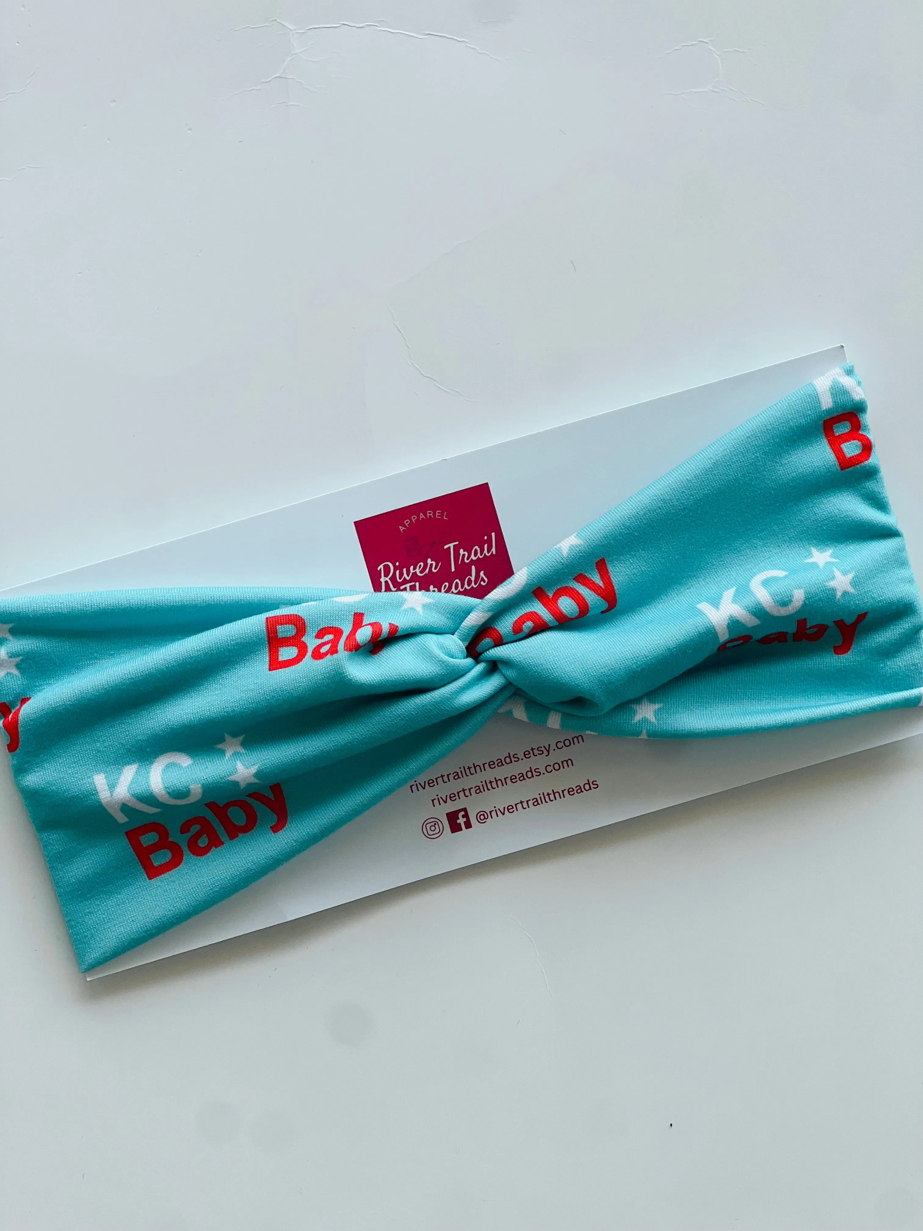Teal KC Baby Soccer Headband