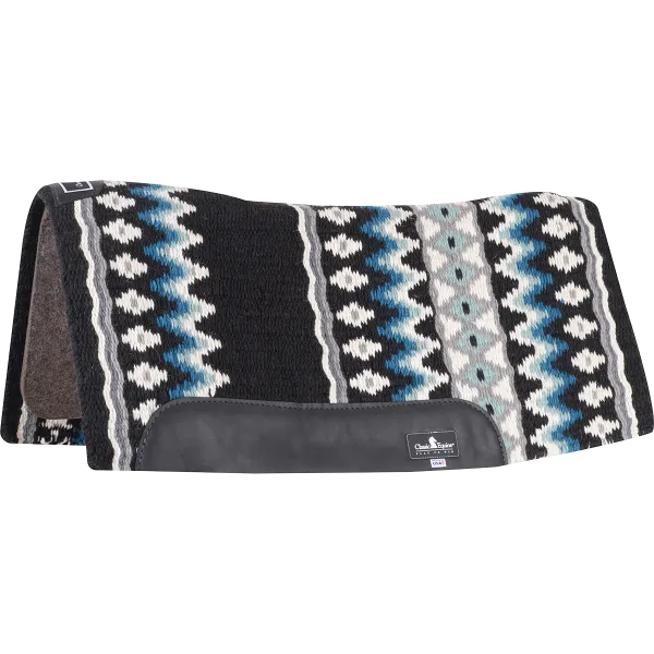 TKCR/BTFP-32x34-BlkSeaFm Saddle Pad Blanket Top 3/4" Felt Bottom