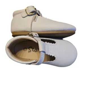 Toddler size 7 Starbie hard sole shoes