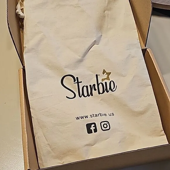 Toddler size 7 Starbie hard sole shoes
