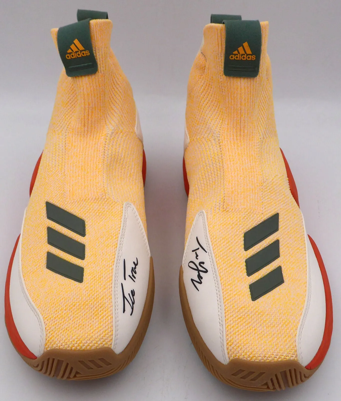Trae Young Autographed Adidas Shoes Ice Trae Hawks Size 12 Beckett BL93428