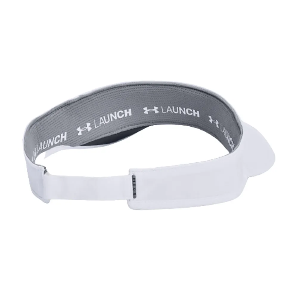 Under Armour - Iso Chill Launch Run Visor - Adjustable - White/Reflective