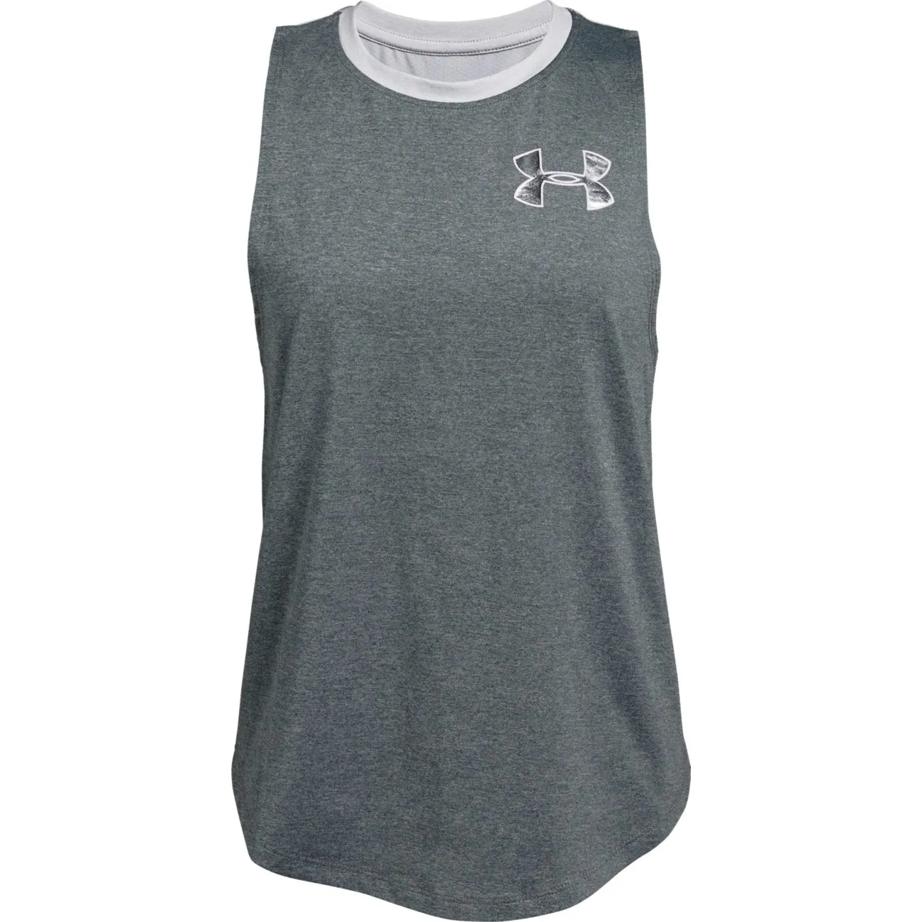 Under Armour Pitch Gray Light Heather HeatGear Tank