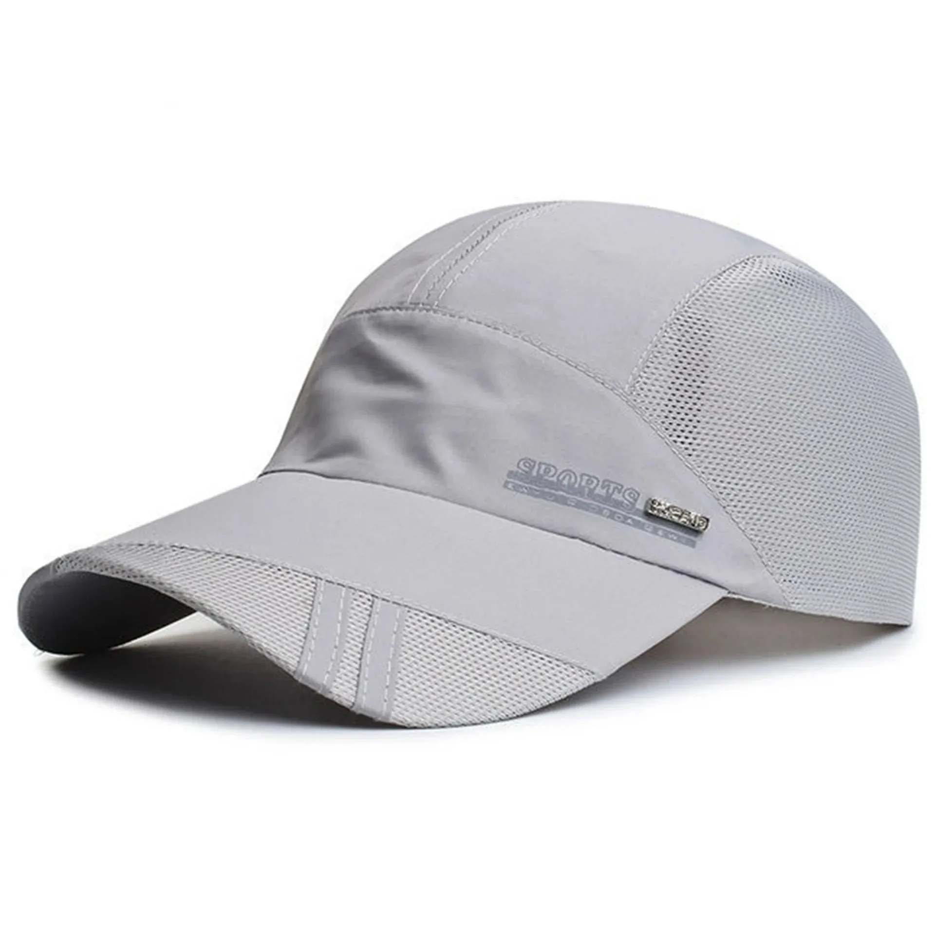 Unisex Mesh Brim Tennis Cap Quick Dry Adjustable Baseball Hat Summer UV Protection Outdoor Cap Sports Hats