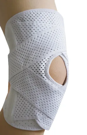 V-shaped Two-way Strap Sport Knee Pads with Elastic Spring Support and Patellar Pads for Load-reducing and Compression Protection