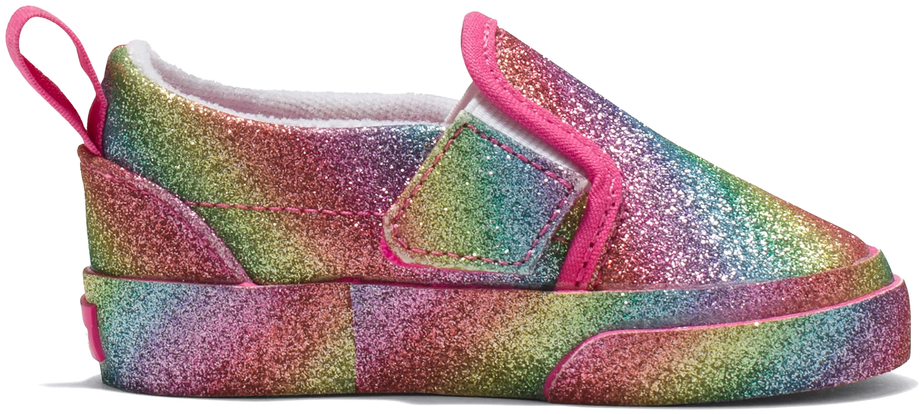 Vans Toddler Slip V Glitter Rainglow Rainbow