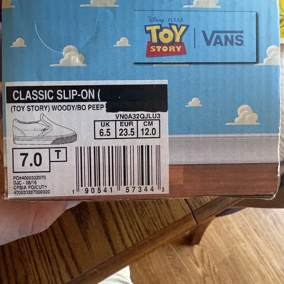 Vans Toy Story Kids Pink Slip-On Shoes - Woody and BoPeep