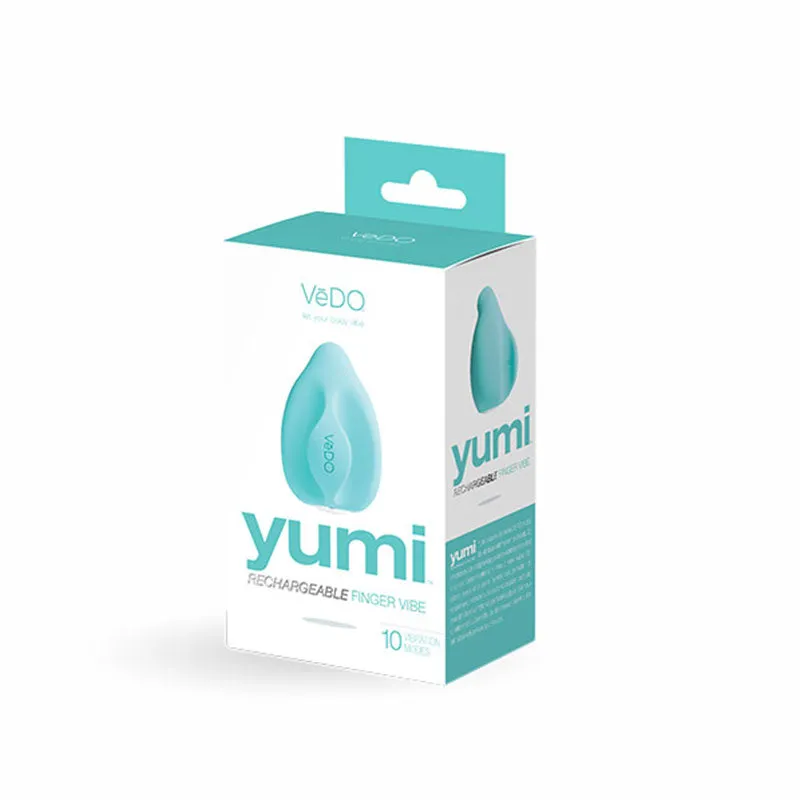 VeDO Yumi Rechargeable Finger Vibe - Tease Me Turquoise
