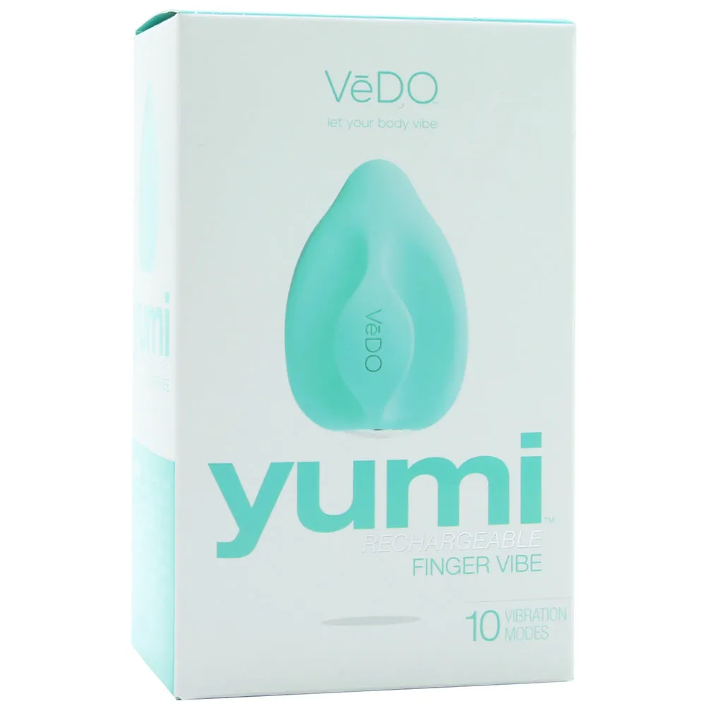 VeDO Yumi Rechargeable Finger Vibe - Tease Me Turquoise
