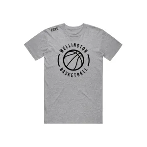 Wellington Basketball Tee - Grey Marle