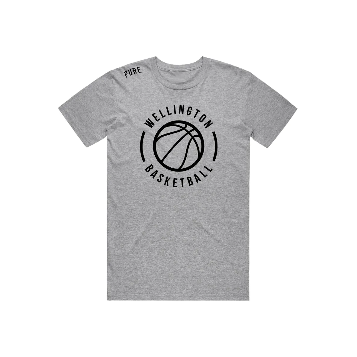 Wellington Basketball Tee - Grey Marle