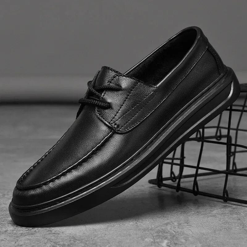 White Leather Shoes Men