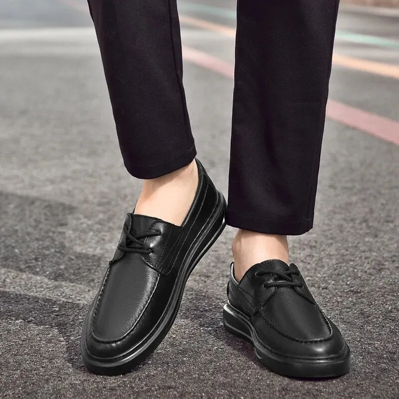 White Leather Shoes Men