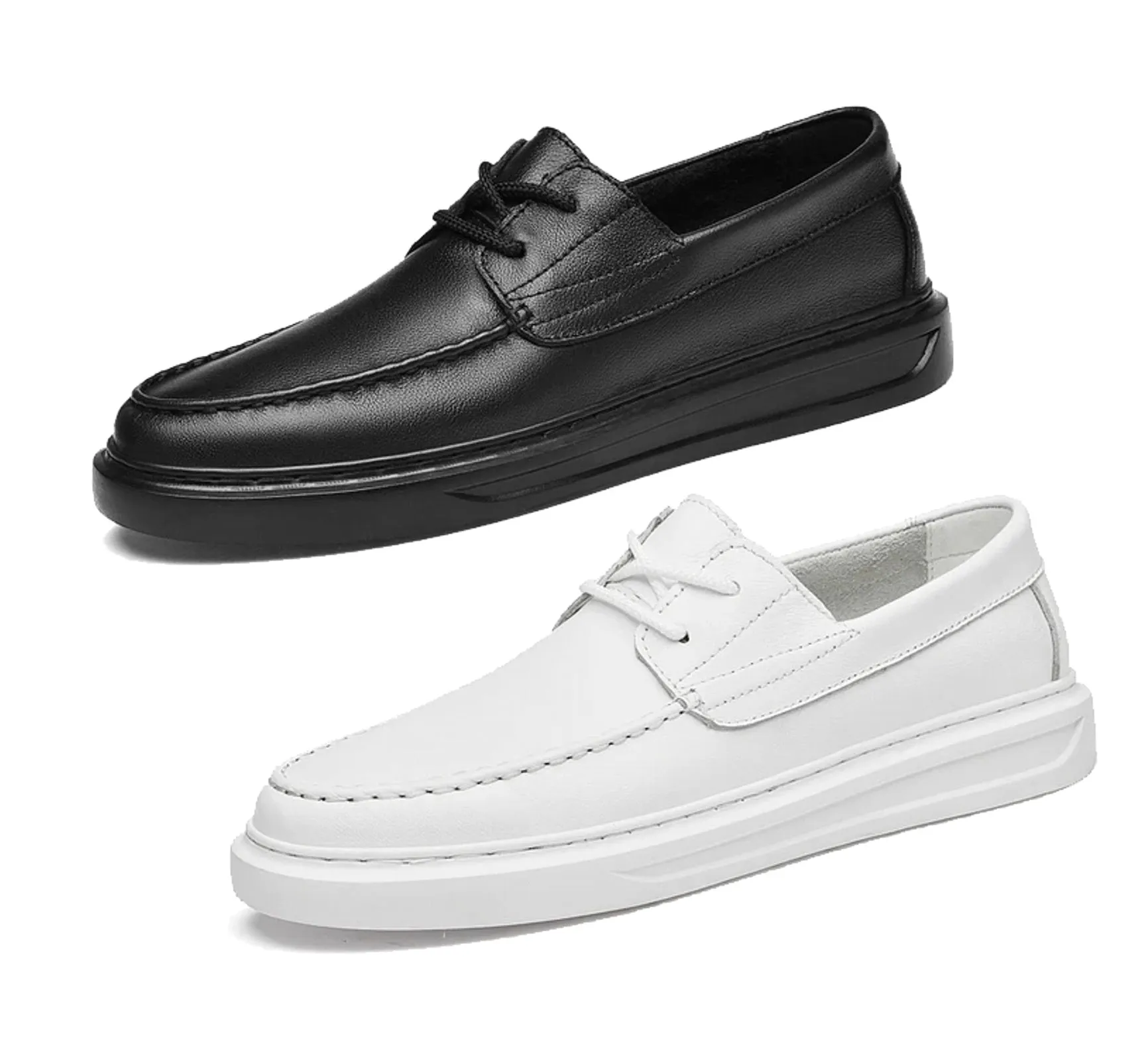 White Leather Shoes Men